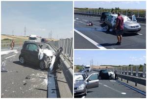 page - Accident cu victime pe A1. Trafic deviat