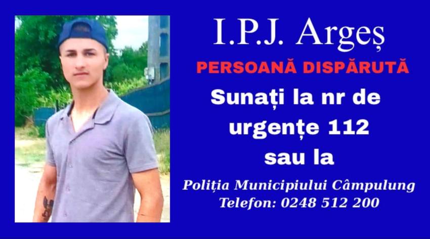 WhatsApp Image 2026 06 15 at 19.33.12 - Tânăr de 18 din Mihăești căutat de familie și polițiști