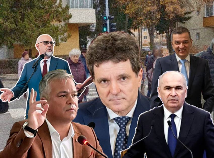 Sursă foto: Colaj Ancheta/ Primăria Municipiului Pitești, FB Nicusor Dan, FB Ilie Bolojan , FB Sorin Grindeanu, FB Adrian Ioan Vestea și FB Hunor Kelemen.