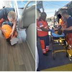 page - Moment critic într-un autobuz din Pitești. Polițistul local Ionuț Soare a intervenit imediat