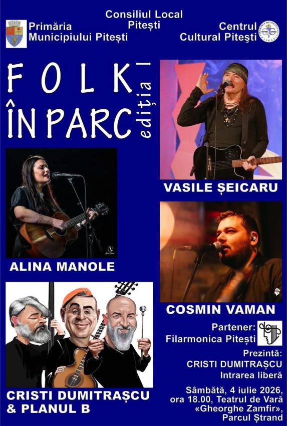 Prima ediție „Folk în Parc” aduce muzica de calitate în inima Piteștiului 1 Folk in parc Pitesti