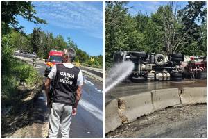 garda de mediu cisterna rasturnata benzina DN 7 Cotmeana
