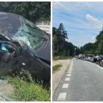 accident valea ursului aglomeratie