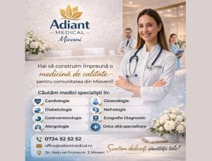 adiant 2 - Adiant Medical Mioveni își extinde echipa: angajează medici specialiști în mai multe domenii