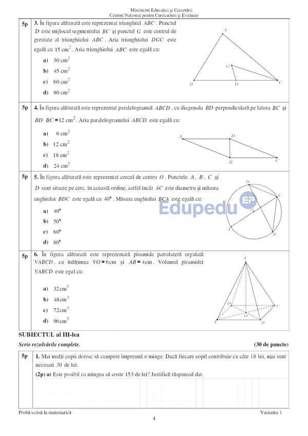 batch ENVIII Matematica 2026 Var 01 LRO page 0004 1085x1536 1 - Subiecte Matematică Evaluarea Națională 2026. Ce au avut de rezolvat elevii la examen