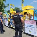 Sursă foto: captură video Facebook Federația Sindicatelor din Educație „SPIRU HARET
