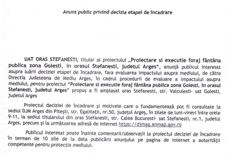 727970694 1305922008422071 3800350840985271904 n.png - Vești importante pentru locuitorii din Ștefănești! Două noi fântâni publice, tot mai aproape de a deveni realitate