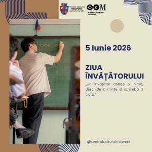 715324487 1615486390579203 661372939699627932 n - Centrul Cultural Mioveni transmite: „La mulți ani tuturor învățătorilor, educatorilor și profesorilor!”