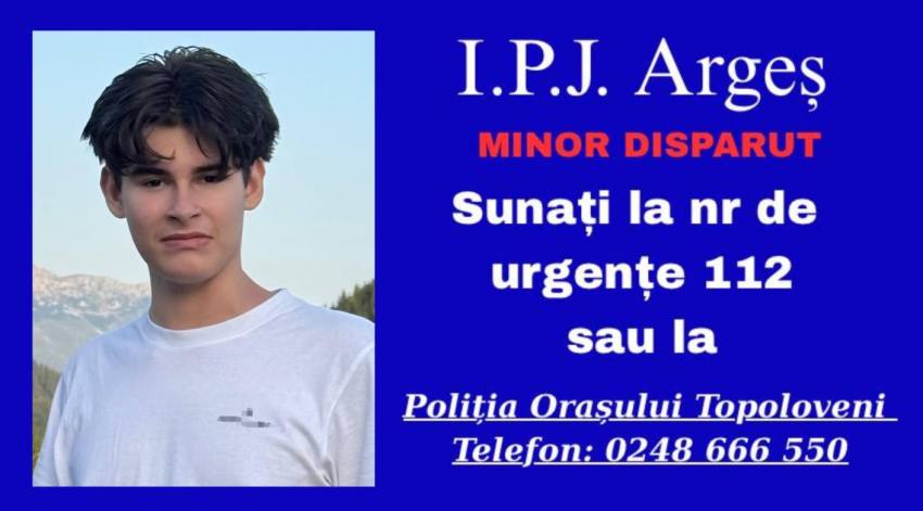 Adolescent dispărut Eduard Gabriel