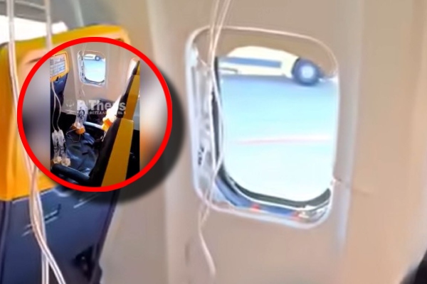 avion Ryanair geam