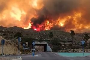 incendiu spania