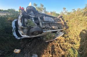 251d89e9 e727 4b7d ad60 4a78f03f9dd7 - Accident grav și pe Autostrada A1 București-Pitești. Dubă răsturnată