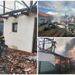 page - UPDATE: Incendiu devastator la Băjești. Anexe distruse, bărbat cu arsuri, autoturism făcut scrum