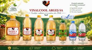 produse vinalcool - Din Topoloveni, în preferințele românilor. Vinalcool – o istorie de 7 decenii și Aqua Aria -  apă premium din inima Carpaților