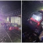 page 1 - A rămas cu mașina blocată în râu. Pompierii intervin de urgență în Câmpulung