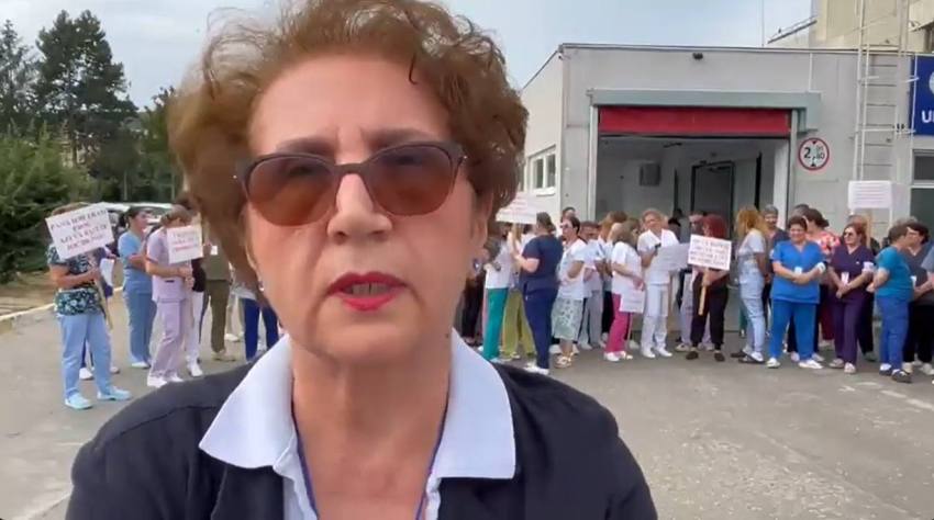 (Video) Grevă de avertisment în Sănătate. Principala nemulţumire 2 Doina Fănică, președintele sindicatului Sanitas Argeș