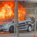 (VIDEO) Incendiu puternic în București! Un autoturism a fost cuprins de flăcări 11 incendiu bucurești mașină flăcări