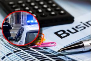 poliție om afaceri afacere calculator
