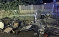 accident suceva mașină ruptă in doua