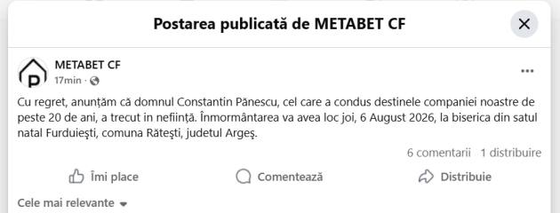 cats - Veste cumplită! Constantin Pănescu a încetat din viață fulgerator!
