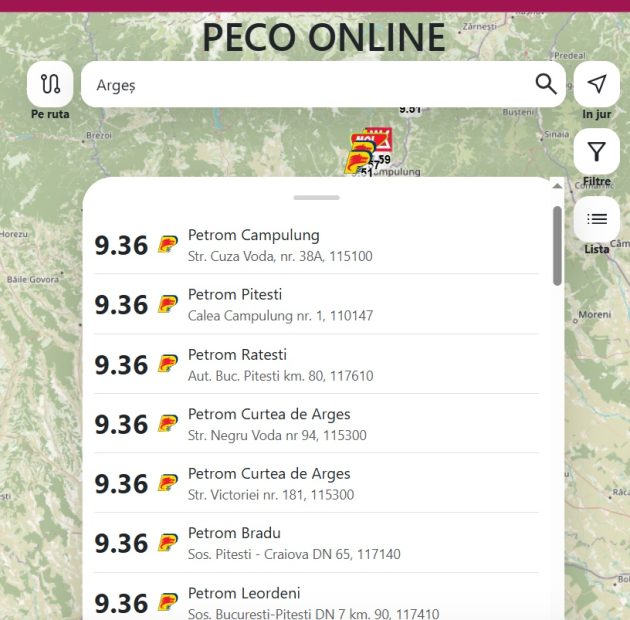 benzina - Argeș. Care sunt preţurile la carburanţi astăzi, 7 august
