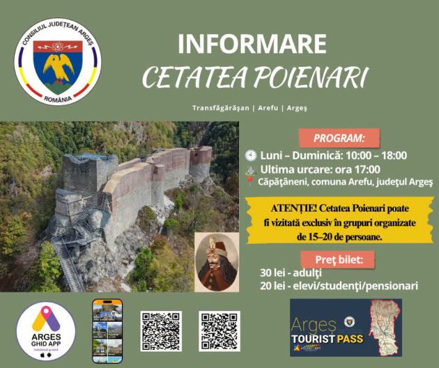 Cetatea Poienari, vizitată doar în grupuri organizate după apariția unui urs în zonă 1 Sursă foto: CJ ARges