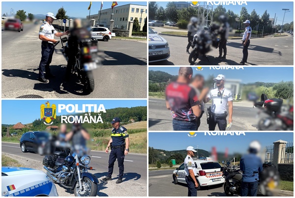 tânăr motociclist- controale IPJ Argeș