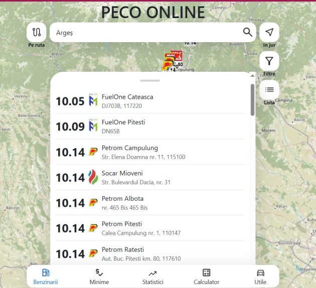 Prețul carburanților în Argeș. Motorina, din nou peste 10 lei 2 Motorina 18 august 2026
