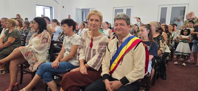 Alina Gorghiu si primar Aninoasa Daniel Iosif Sursă foto: FB Alina Gorghiu