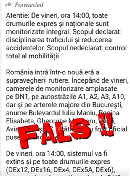 Poliția Română, despre mesajul distribuit masiv pe Facebook și WhatsApp: „E FALS!”