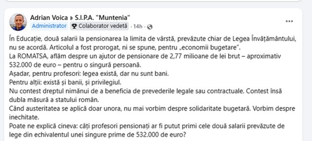 Sursă foto: FB ADrian Voica