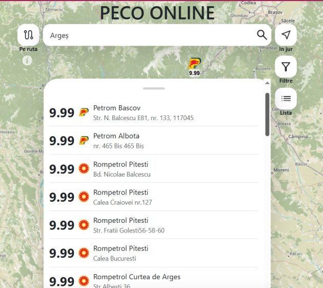 benzină superioară 30 august