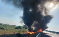incendiu pe A1 Timiș