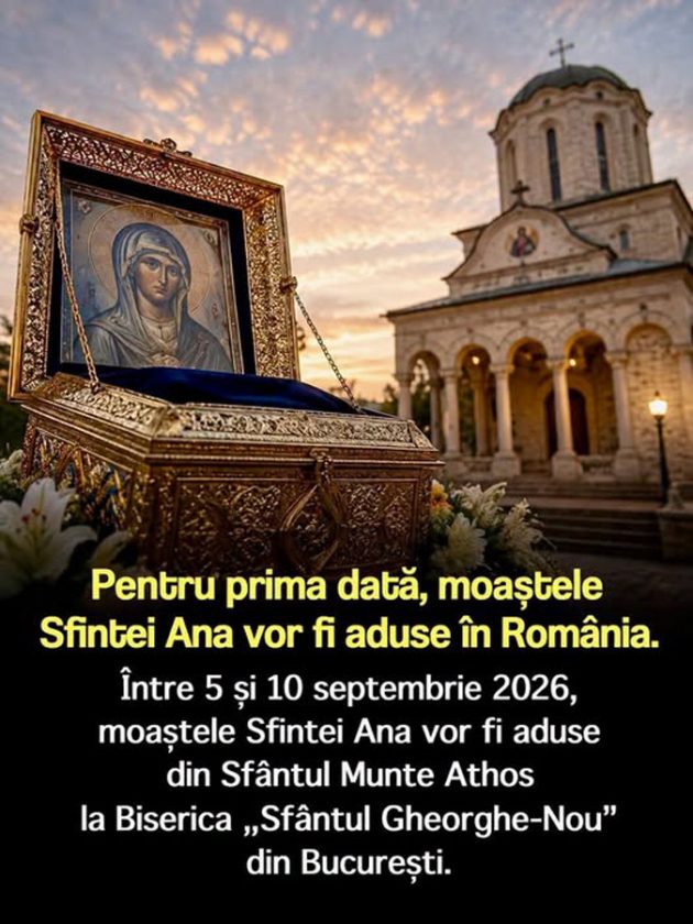 Sursă foto: FB Biserica Sfântul Gheorghe-Nou, „Km. Zero” – București Sfintei Ana 