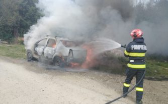 incendiu masina rucar