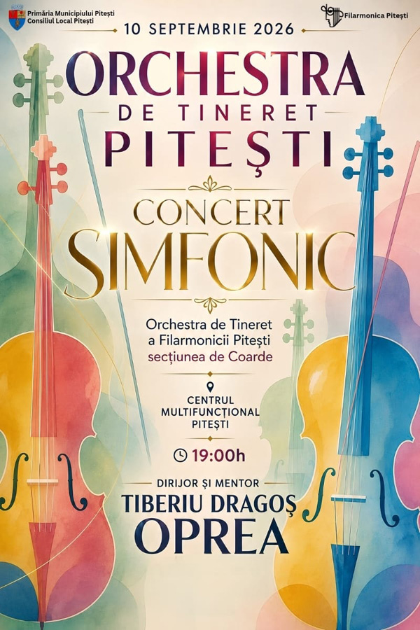 Sursă foto: Filarmonica Pitești Filarmonicii Pitești