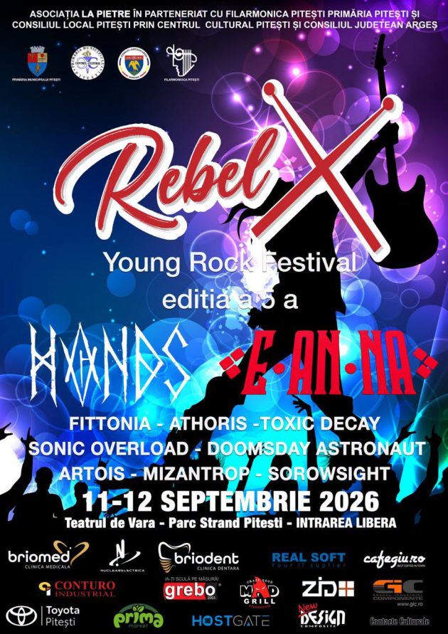 RebelX Young Rock Festival revine la Pitești cu 10 trupe și două seri de concerte 1 RebelX Young Rock Festival