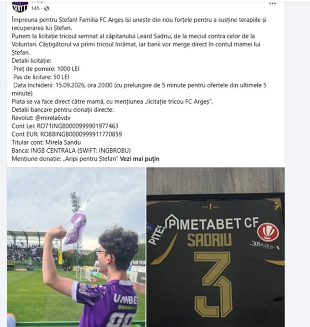 FC Argeș joacă duminică pentru Ștefan. Suporterii se mobilizează pentru recuperarea băiatului 3 fratii stefan 2 - FC Argeș joacă duminică pentru Ștefan. Suporterii se mobilizează pentru recuperarea băiatului