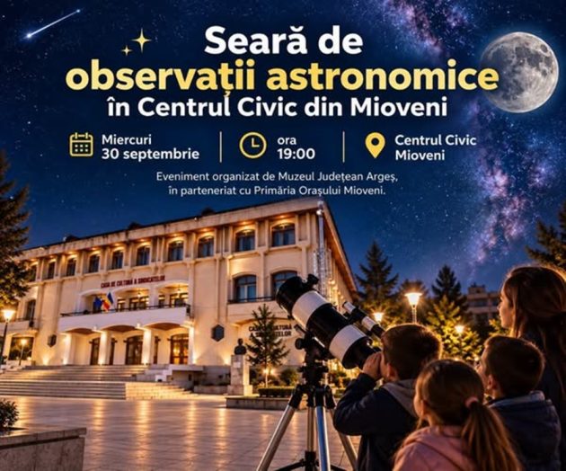 Seară de observații astronomice la Mioveni