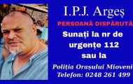bărbat din Mioveni dat dispărut/ Sursă foto: IPJ Argeș