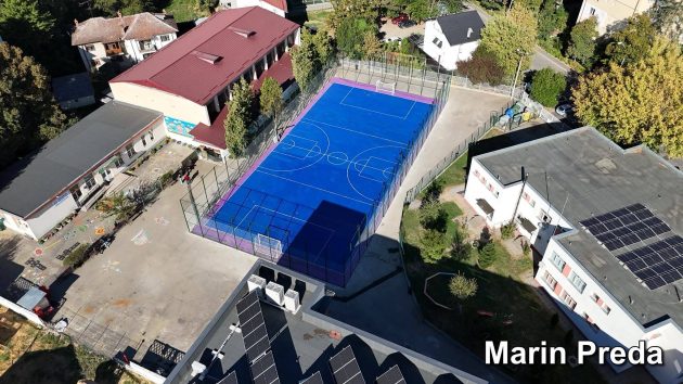 Vești bune pentru elevii din Pitești! Cinci terenuri și o sală de sport, complet modernizate 1 teren sport marin preda