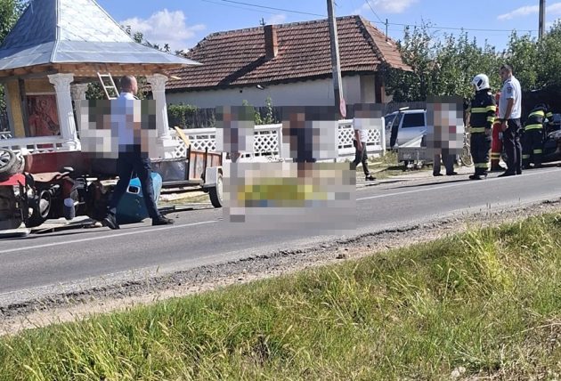 Accident grav în Buzoești. Un bărbat a murit pe loc, alte 2 persoane au ajuns la spital