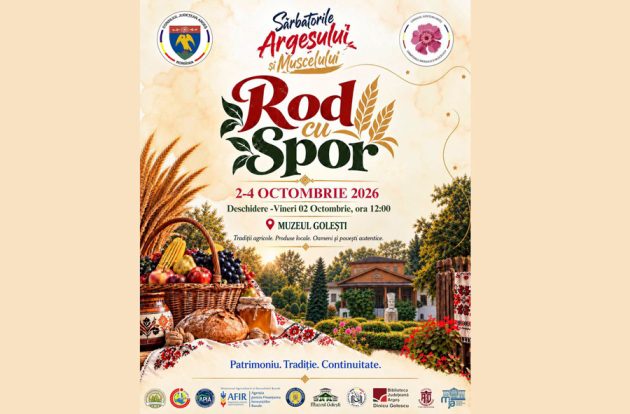 Rod cu Spor” la Muzeul Golești, între 2 și 4 octombrie: produse locale, tradiții, meșteșuguri și spectacole 1 Sursă foto:CJ Argeș