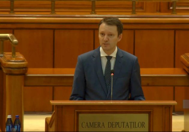 Siegfried Muresan in camera deputatilor Sursă foto: screenshot video FB Parlamentul Romaniei - Camera Deputatilor