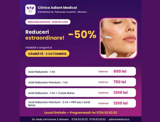 Sursă foto: FB Clinica Adiant Medical 