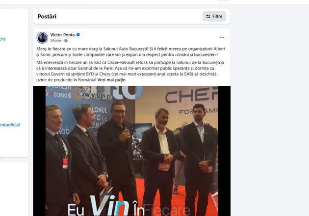 Sursă foto: FB Victor Ponta