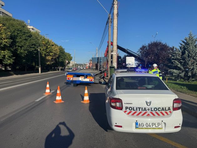 mașini parcate ilegal pitești