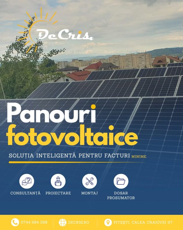 Decris panouri fotovoltaice