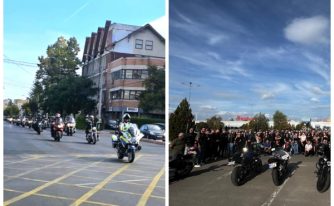 Parada moto la Pitești, sub escorta poliției