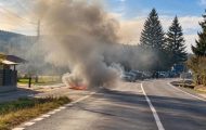 masina flacari bascov incendiu (1)